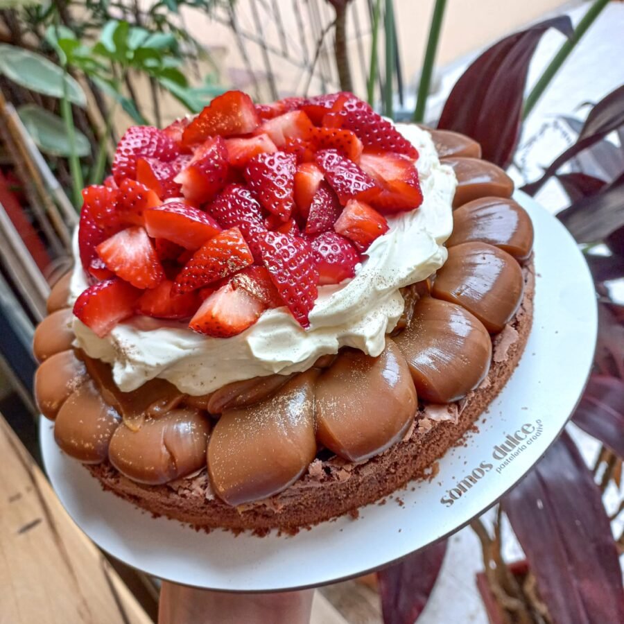 Brownie con Frutillas